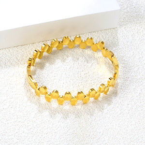 Golden Pebble Bracelet