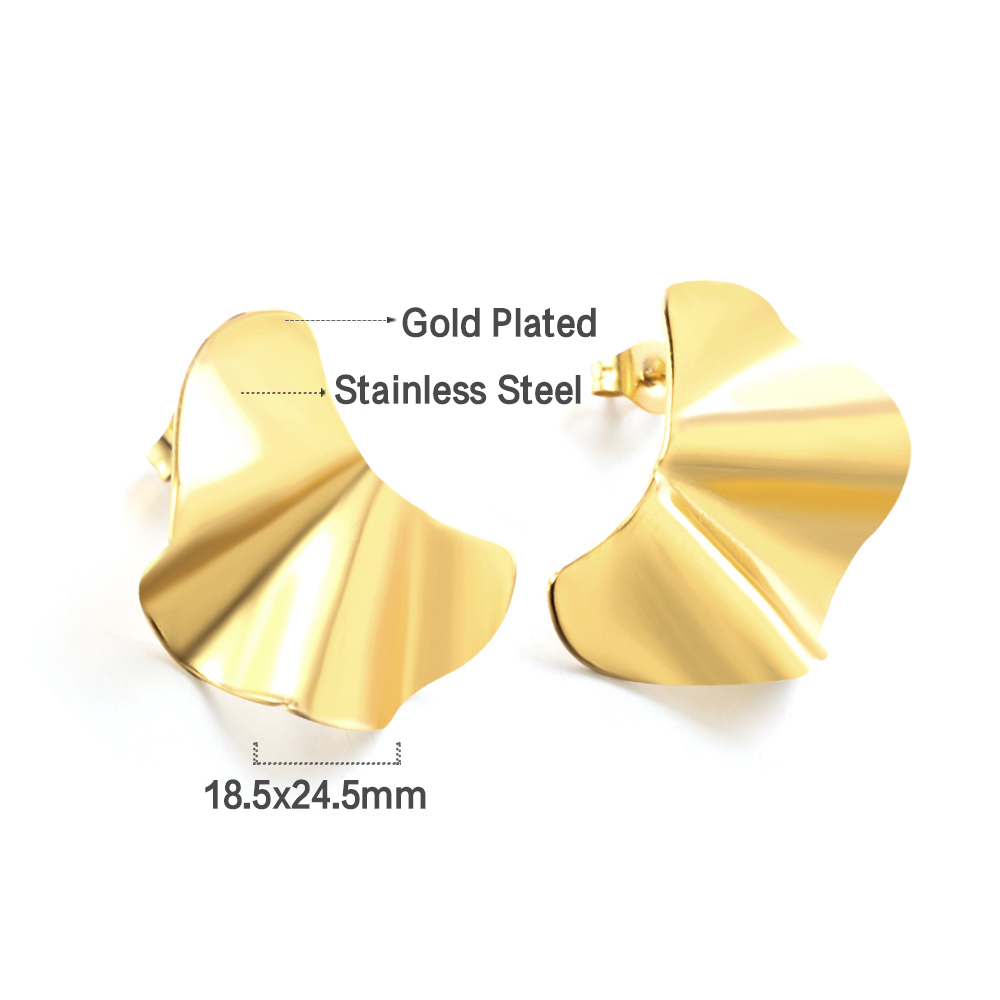 Aretes Ginkgo Gold
