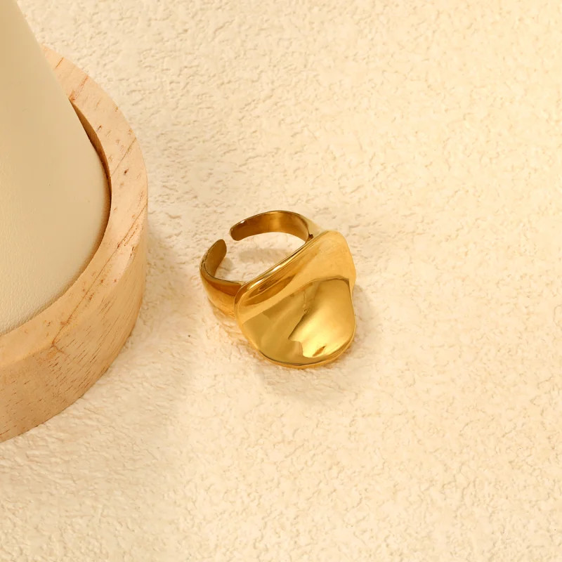 Adjustable Gold Statement Ring